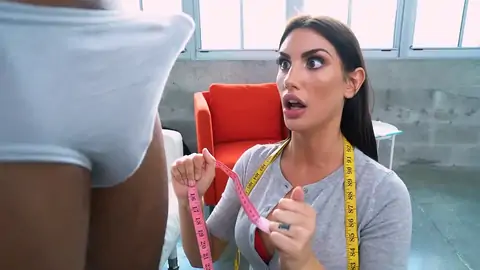 August Ames is measuring 1 really gigantic dark-hued fuck-stick