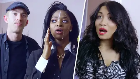 The dark-hued real estate agent is providing a SUCK OFF to a BWC